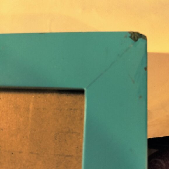 Blue Picture Frame  Easel Stand Wall Mount 4 x 6 - Picture 5 of 5